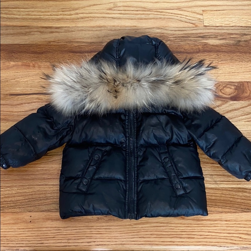 Sam real fur baby coat size 18-24